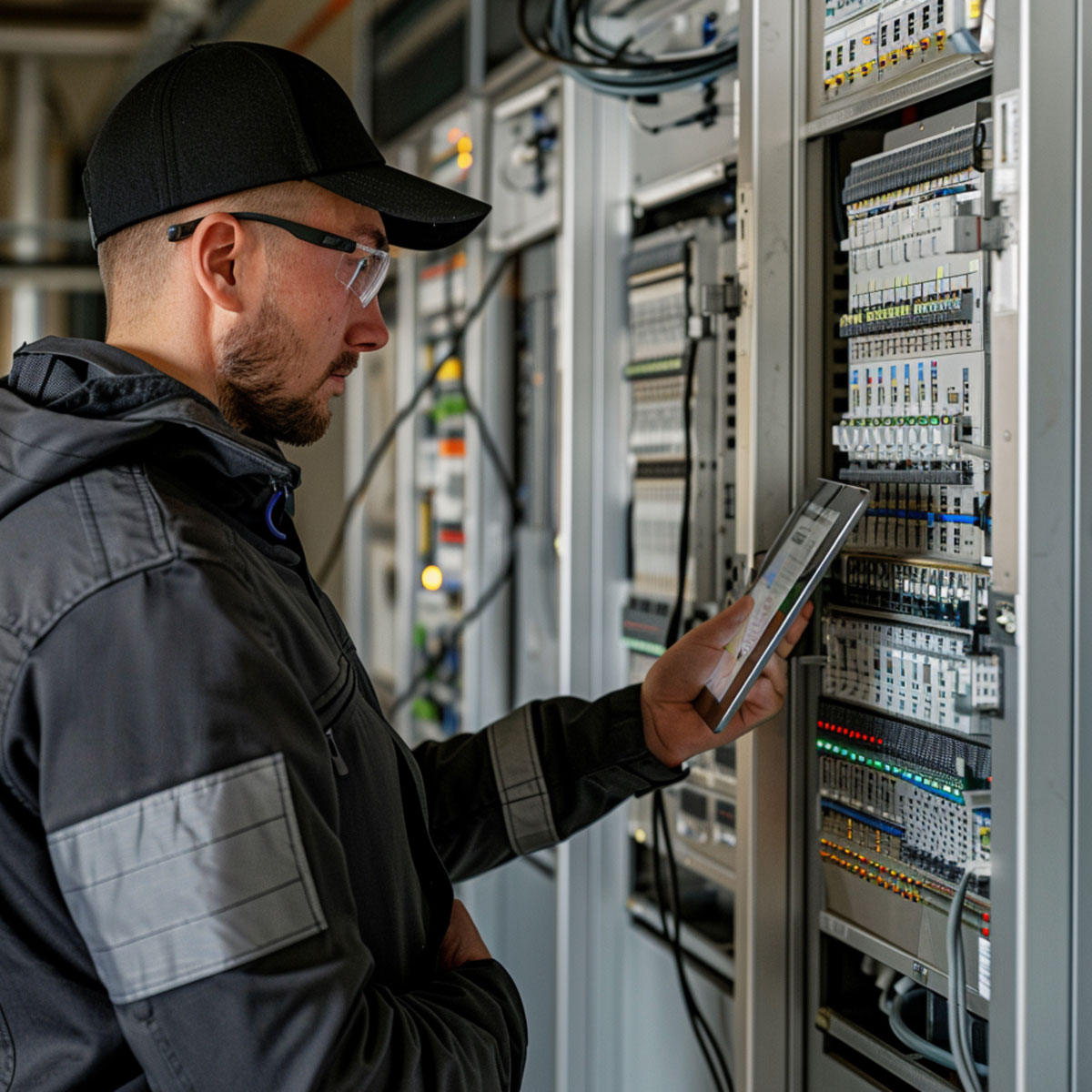 Controllo programmato di un quadro elettrico in azienda